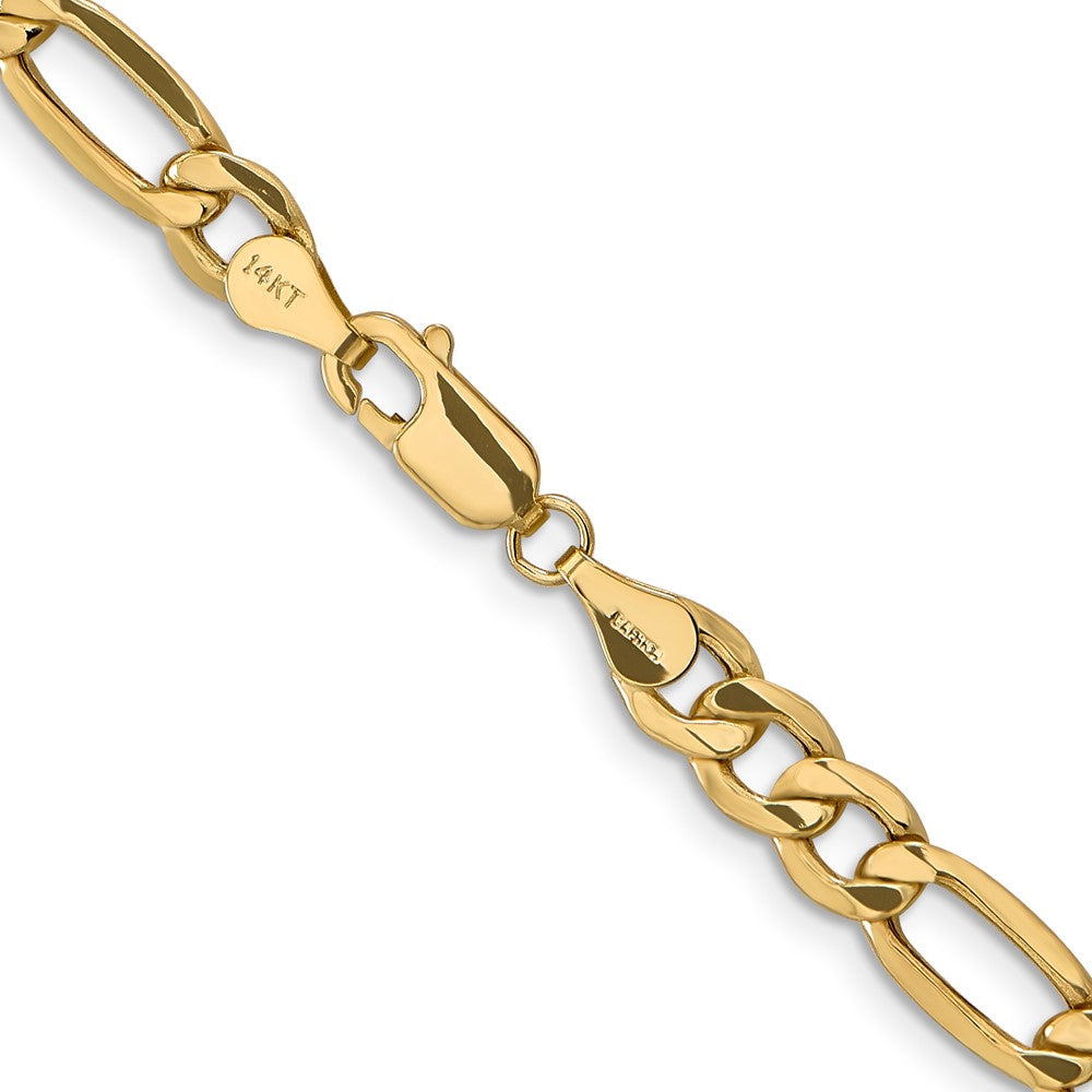 14k 6.25mm Semi-Solid Figaro Chain - Product Photo