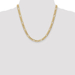 14k 6.25mm Semi-Solid Figaro Chain - Product Photo