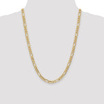 14k 6.25mm Semi-Solid Figaro Chain - Product Photo