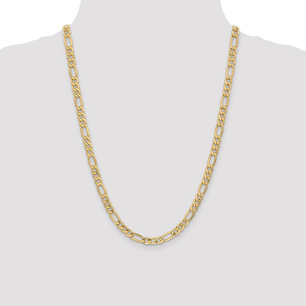 14k 6.25mm Semi-Solid Figaro Chain - Product Photo