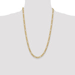 14k 6.25mm Semi-Solid Figaro Chain - Product Photo