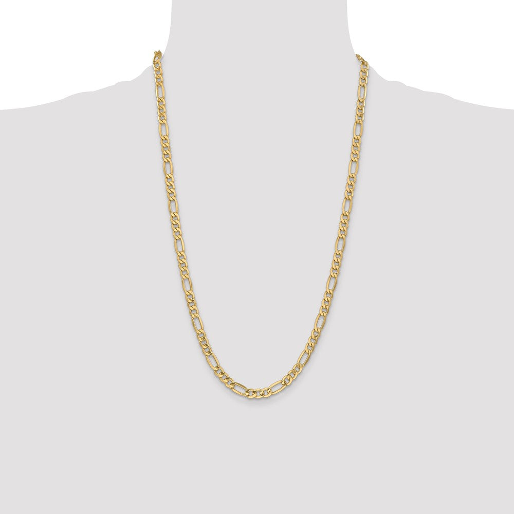 14k 6.25mm Semi-Solid Figaro Chain - Product Photo