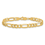 14k 6.25mm Semi-Solid Figaro Chain - Product Photo