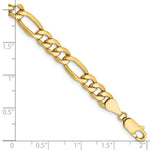 14k 6.25mm Semi-Solid Figaro Chain - Product Photo