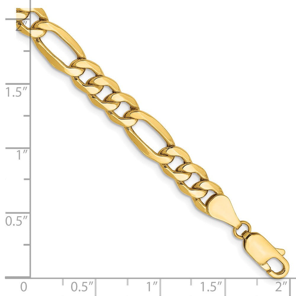 14k 6.25mm Semi-Solid Figaro Chain - Product Photo