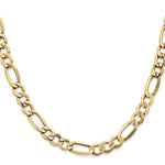14k 7.3mm Semi-Solid Figaro Chain - Product Photo