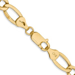 14k 7.3mm Semi-Solid Figaro Chain - Product Photo