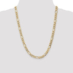 14k 7.3mm Semi-Solid Figaro Chain - Product Photo