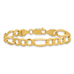 14k 7.3mm Semi-Solid Figaro Chain - Product Photo