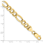 14k 7.3mm Semi-Solid Figaro Chain - Product Photo