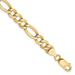 14k 7.3mm Semi-Solid Figaro Chain - Product Photo