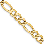 14k 7.3mm Semi-Solid Figaro Chain - Product Photo