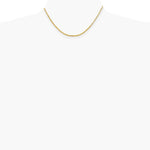 14K Yellow Gold 2 mm Byzantine Chain Necklace 16"-30" - Product Photo