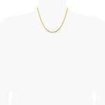 14K Yellow Gold 2.5 mm Byzantine Chain Necklace 16"-30" - Product Photo