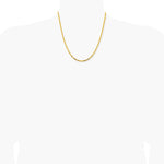 14K Yellow Gold 2.5 mm Byzantine Chain Necklace 16"-30" - Product Photo