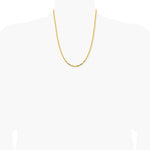 14K Yellow Gold 2.5 mm Byzantine Chain Necklace 16"-30" - Product Photo