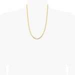 14K Yellow Gold 2.5 mm Byzantine Chain Necklace 16"-30" - Product Photo
