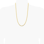 14K Yellow Gold 2.5 mm Byzantine Chain Necklace 16"-30" - Product Photo