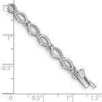 14k White Gold Diamond Bracelet - Product Photo