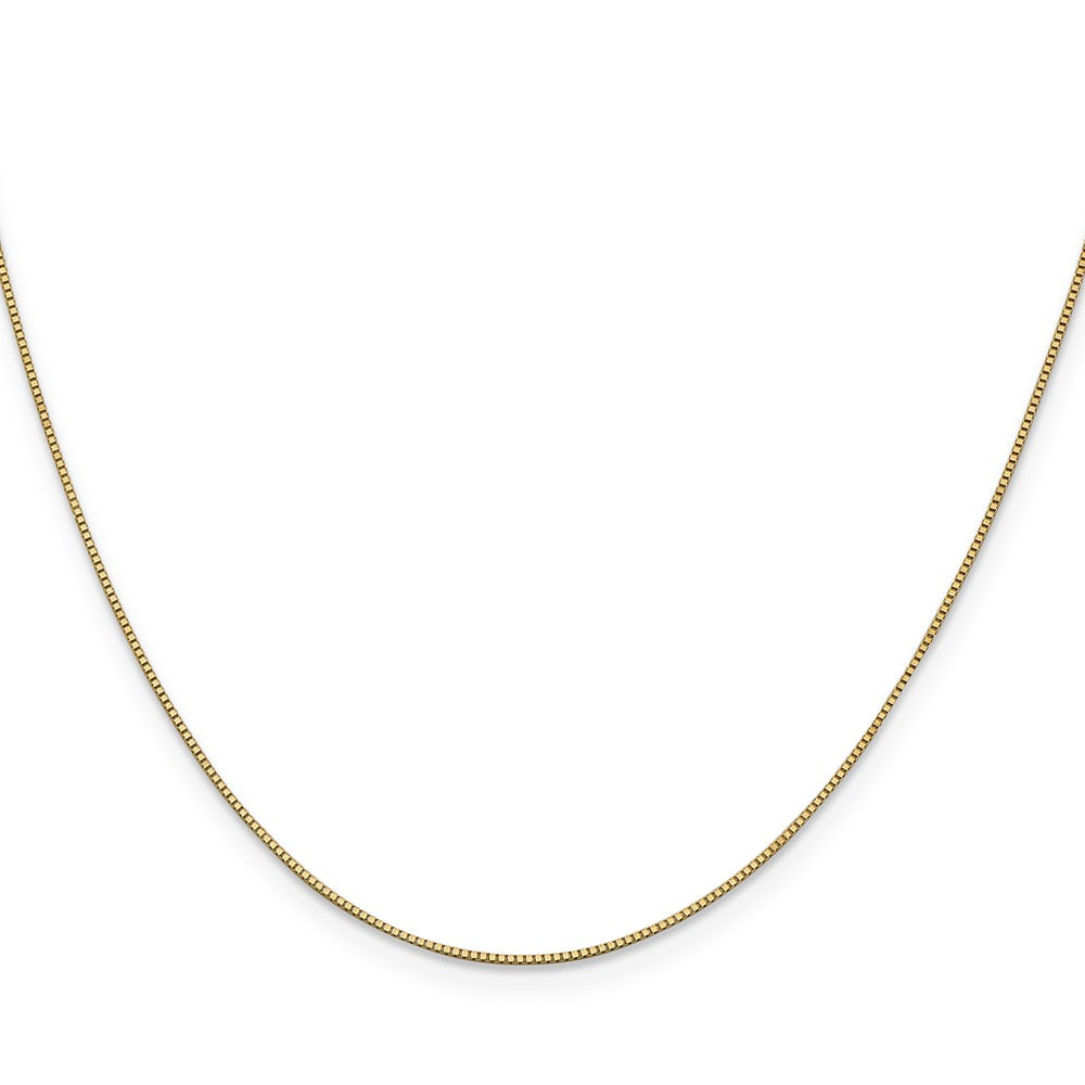14k .7mm Box with Lobster Clasp Chain - Product Photo