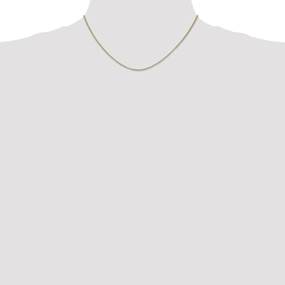 14k .7mm Box with Lobster Clasp Chain - Product Photo