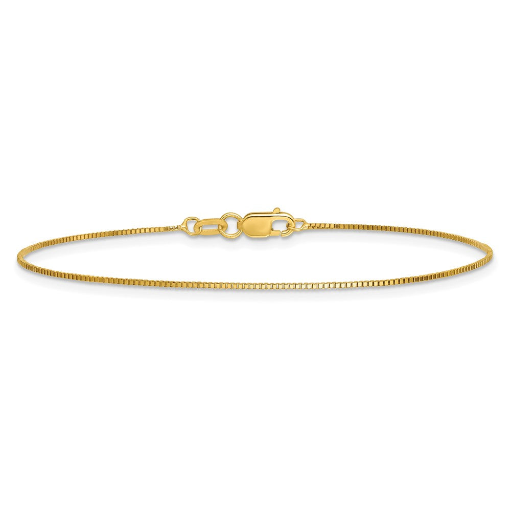 14k .7mm Box with Lobster Clasp Chain - Product Photo