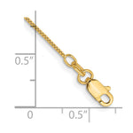 14k .7mm Box with Lobster Clasp Chain - Product Photo