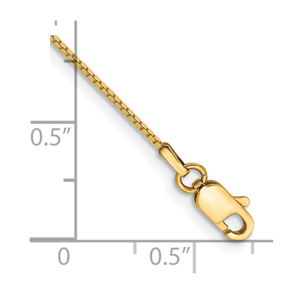 14k .9mm Box with Lobster Clasp Chain - Product Photo