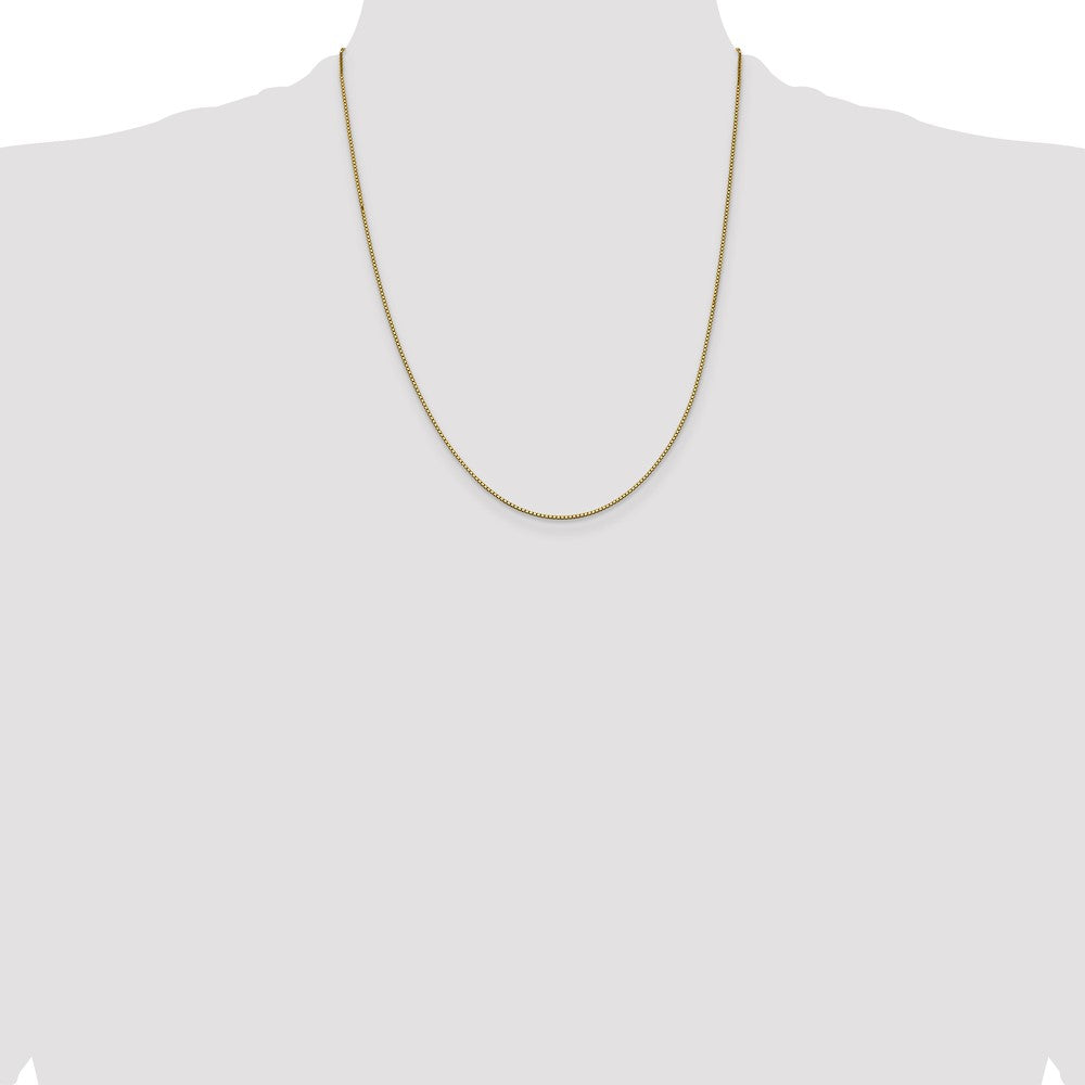 14k .95mm Box Chain - Product Photo