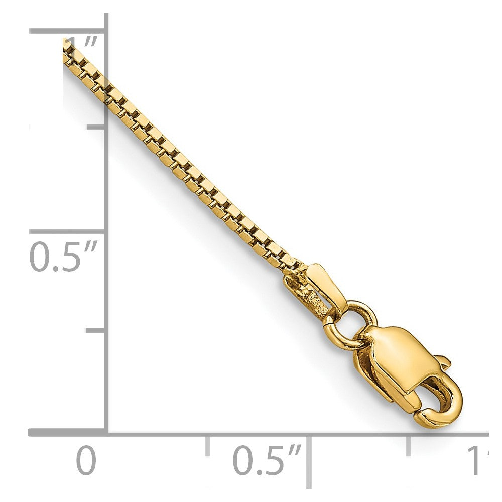 14k .95mm Box Chain - Product Photo