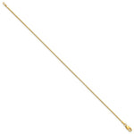 14k 1.05mm Box Chain Anklet - Product Photo