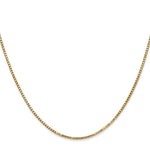 14k 1.3mm Box Chain - Product Photo