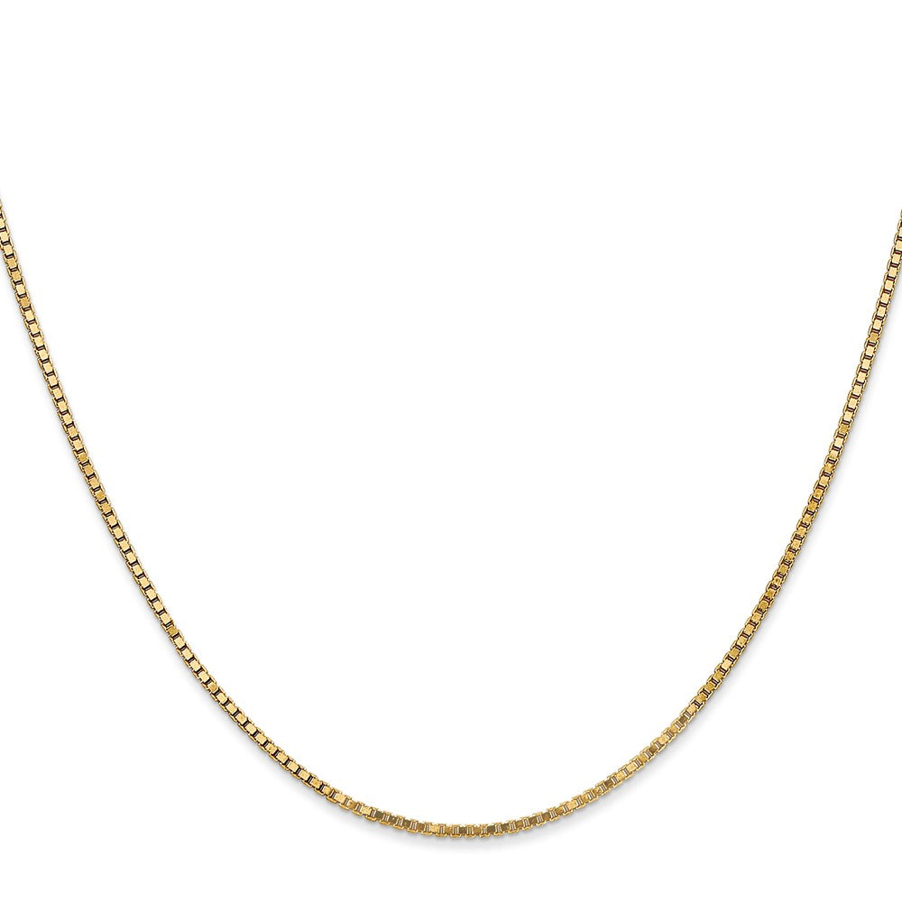 14k 1.3mm Box Chain - Product Photo