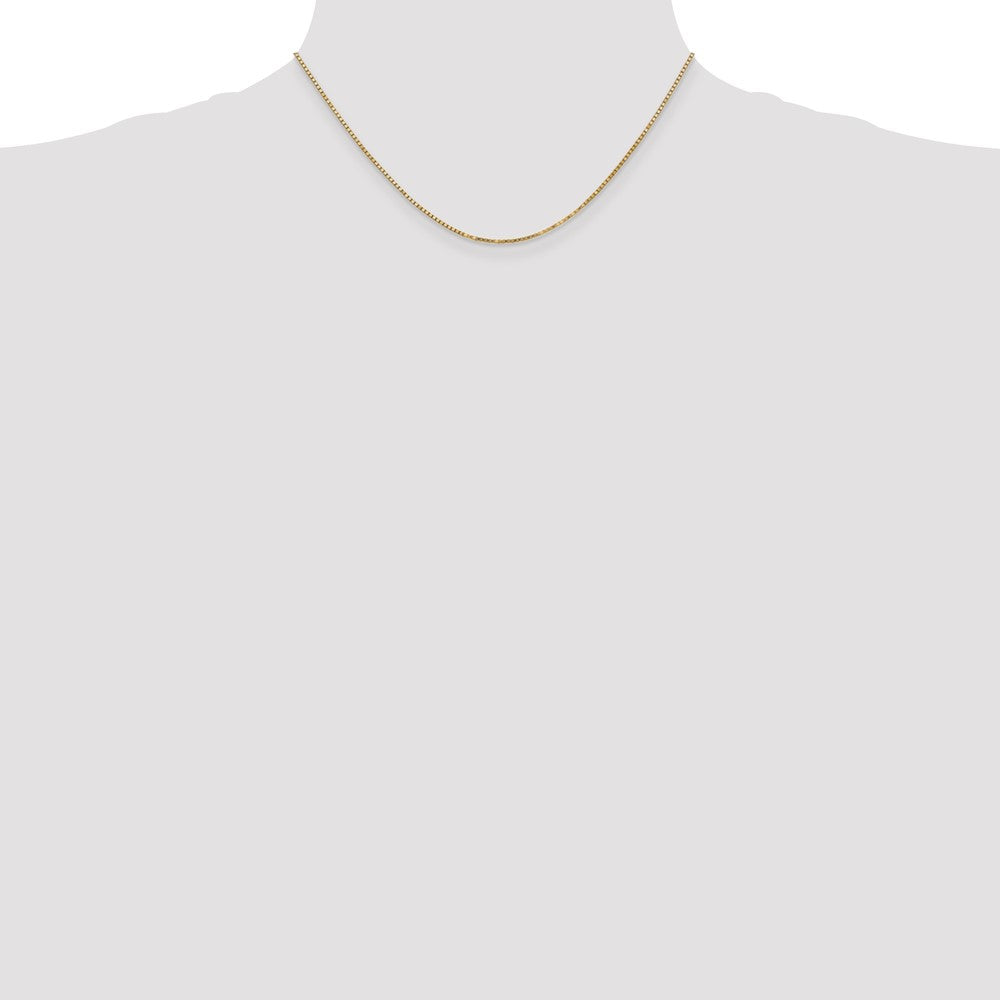 14k 1.3mm Box Chain - Product Photo