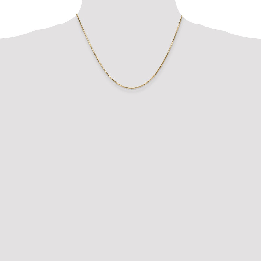 14k 1.30mm Box Chain - Product Photo