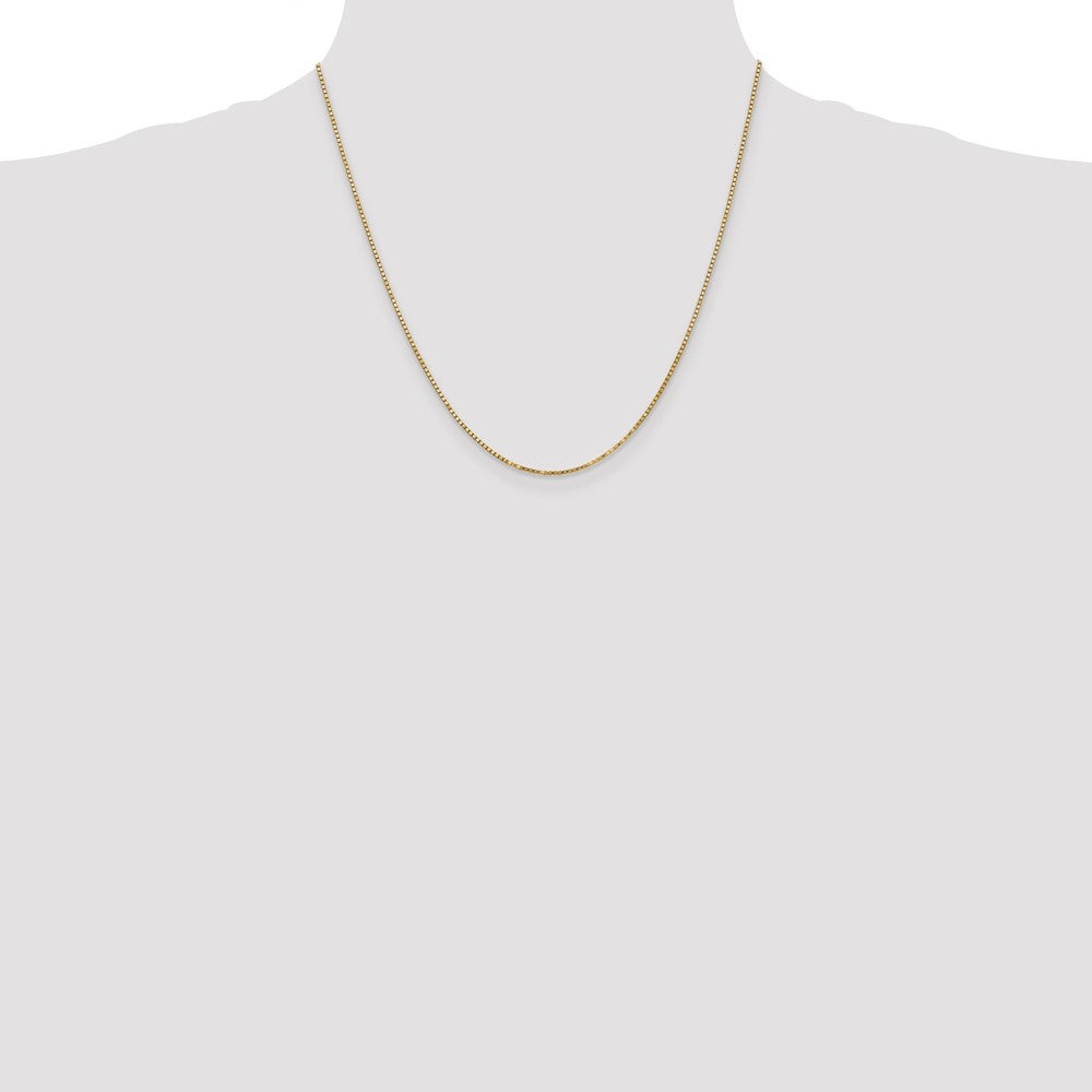 14k 1.3mm Box Chain - Product Photo