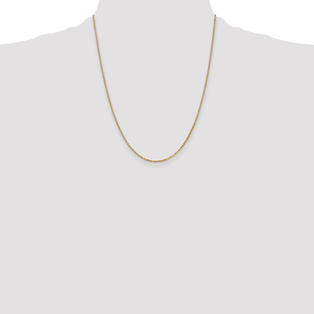 14k 1.3mm Box Chain - Product Photo