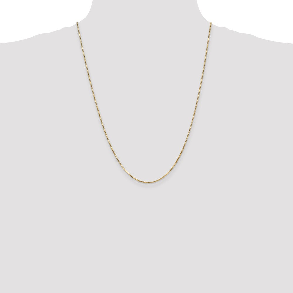 14k 1.3mm Box Chain - Product Photo