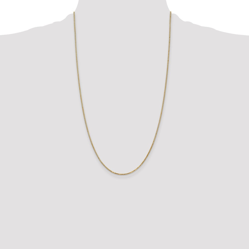 14k 1.3mm Box Chain - Product Photo