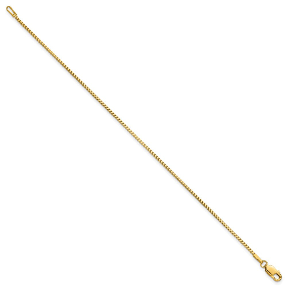 14k 1.3mm Box Chain - Product Photo