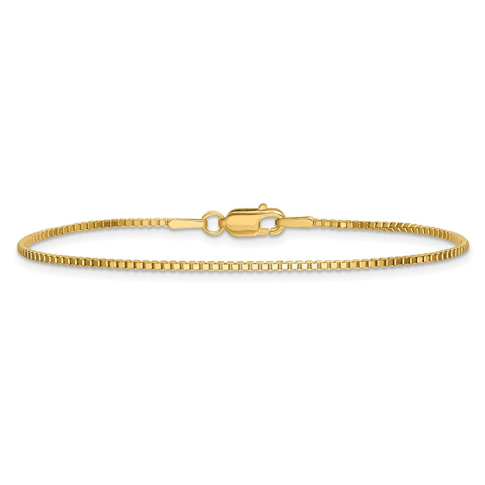 14k 1.3mm Box Chain - Product Photo
