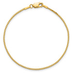 14k 1.3mm Box Chain - Product Photo
