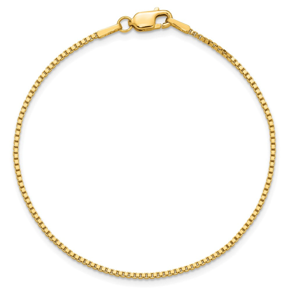 14k 1.3mm Box Chain - Product Photo