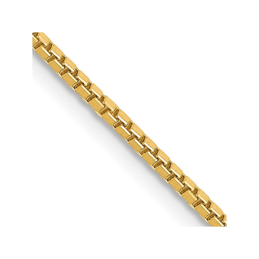 14k 1.3mm Box Chain - Product Photo