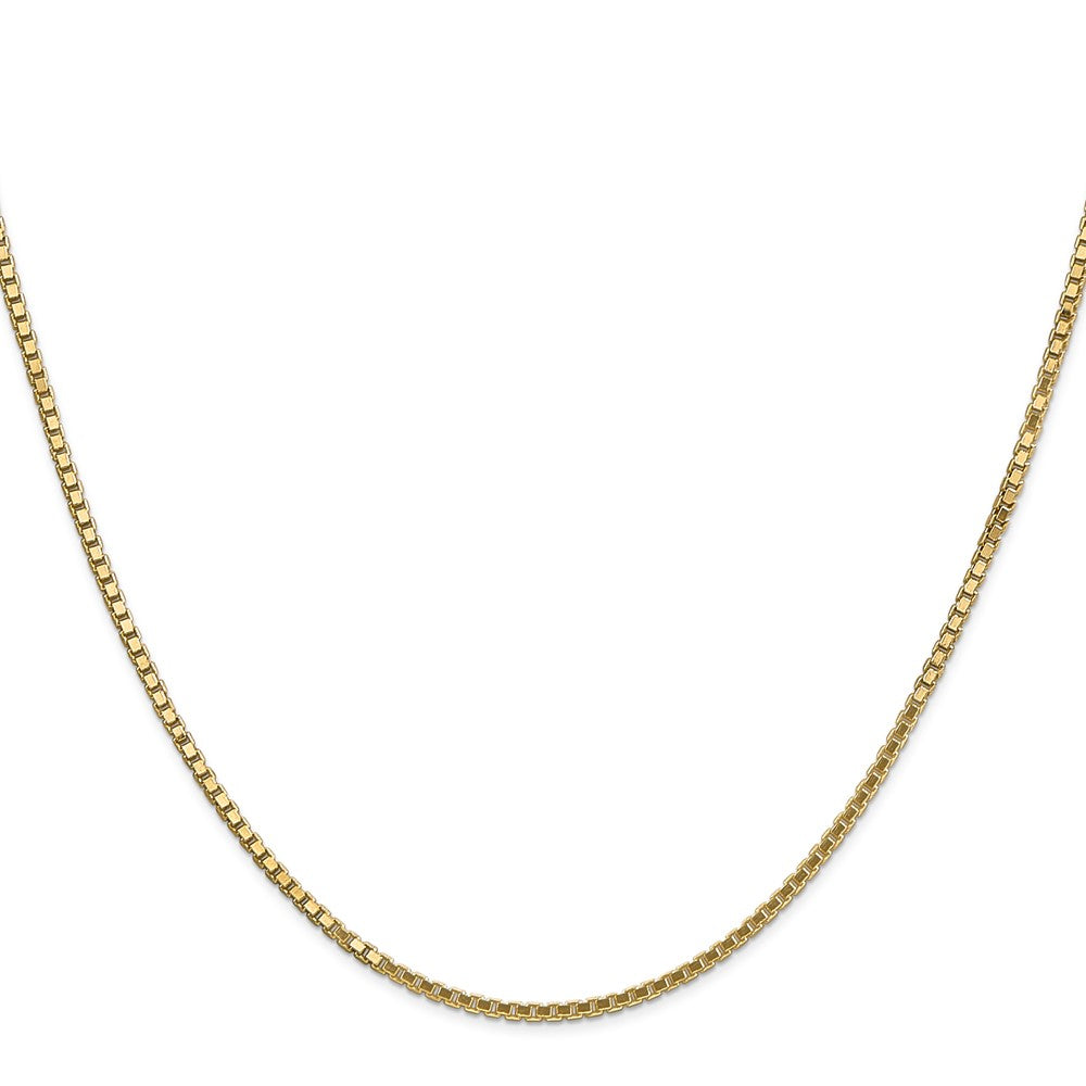14k 1.5mm Box Chain - Product Photo