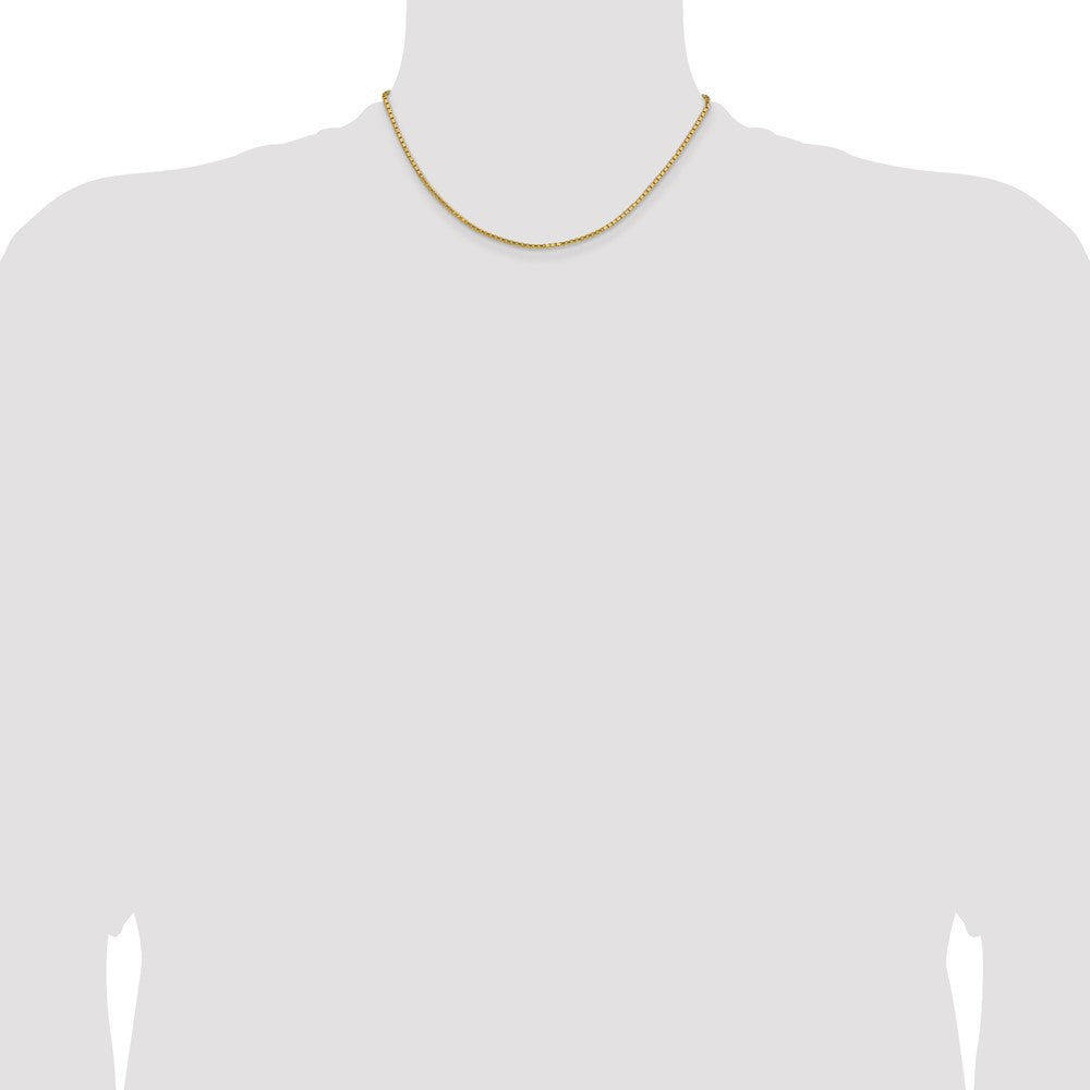 14k 1.9mm Box Chain - Product Photo