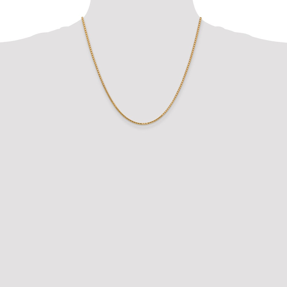 14k 1.9mm Box Chain - Product Photo