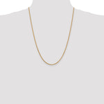 14k 1.9mm Box Chain - Product Photo