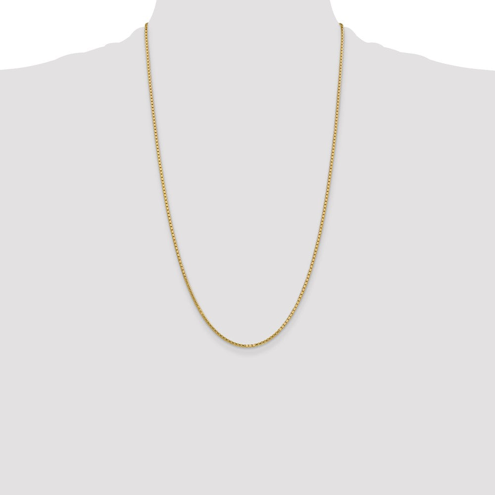14k 1.9mm Box Chain - Product Photo