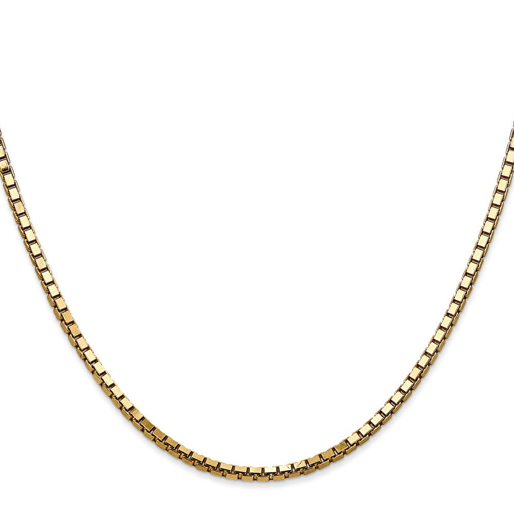 14k 2.5mm Box Chain - Product Photo